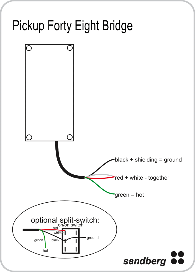 Sandberg PU00125 Forty Eight Pickup 4 Neck