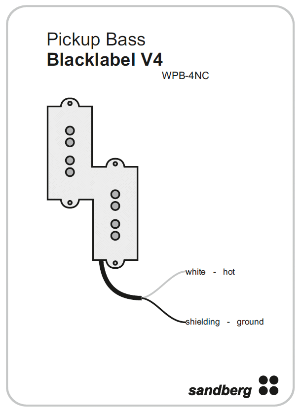 Sandberg PU00098 V4 Black Label Pickup