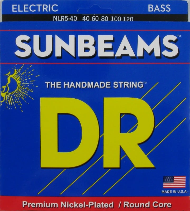 DR Strings Sunbeams long scale 5 string set 40-120