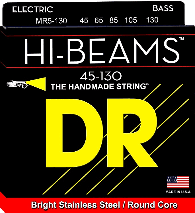 DR Strings Hi Beams long scale 45-125 5 string set
