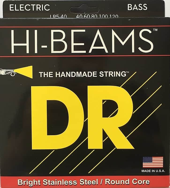 DR Strings Hi-Beams long scale 40-120 5 string set