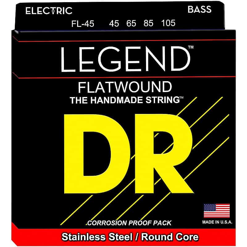DR Strings Legend Flat Wound 4 string set .45-.105
