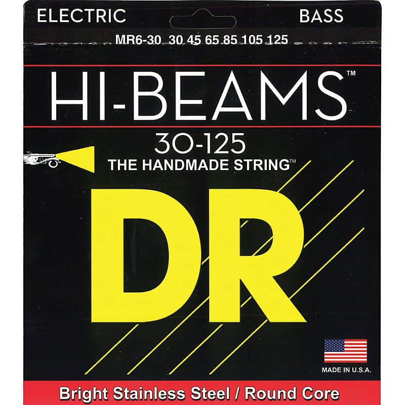 DR Strings Hi-Beams long scale 30-125 6 string set