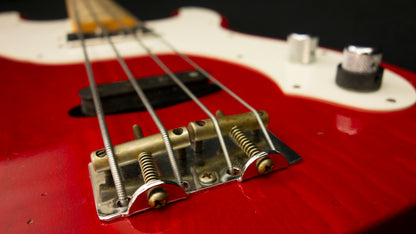 Fender Custom Shop LIMITED EDITION - 75TH ANNIVERSARY TELECASTER® BASS - NOS - Aged Crimson Red Transparent -  9.4 pounds - R150250