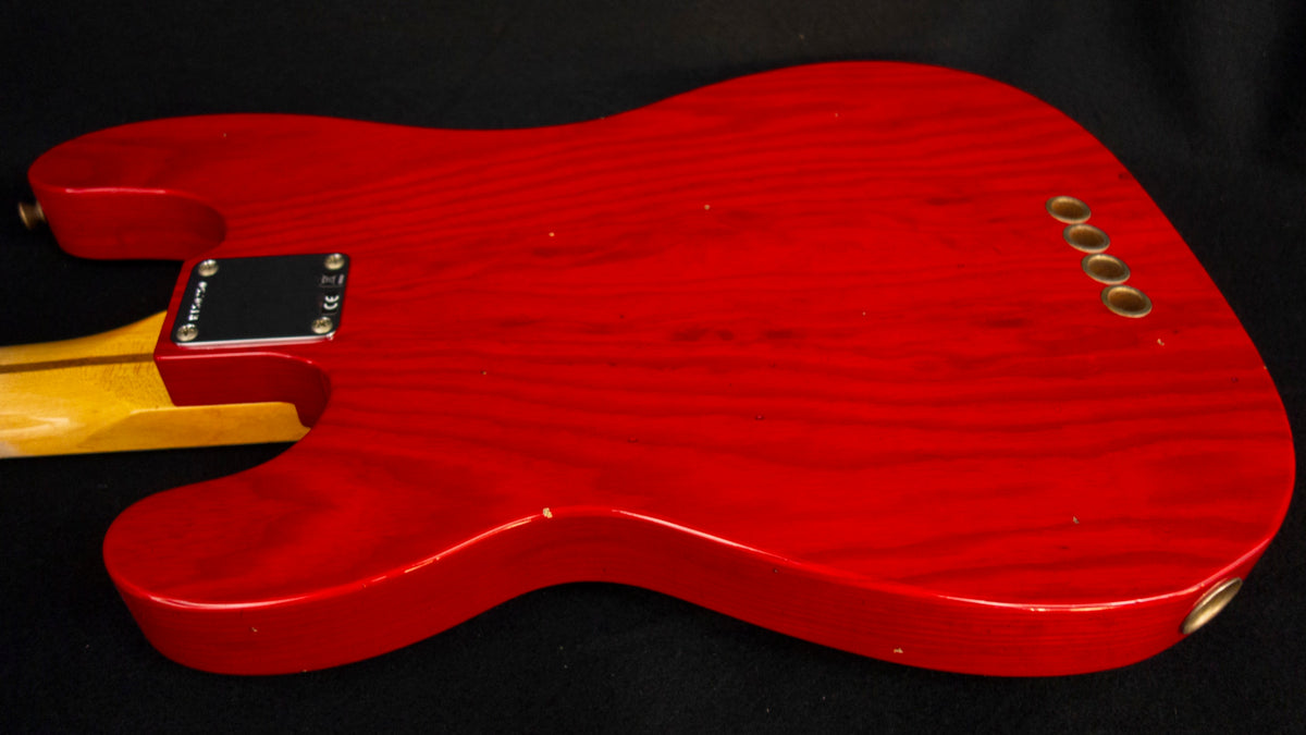 Fender Custom Shop LIMITED EDITION - 75TH ANNIVERSARY TELECASTER® BASS - NOS - Aged Crimson Red Transparent -  9.4 pounds - R150250