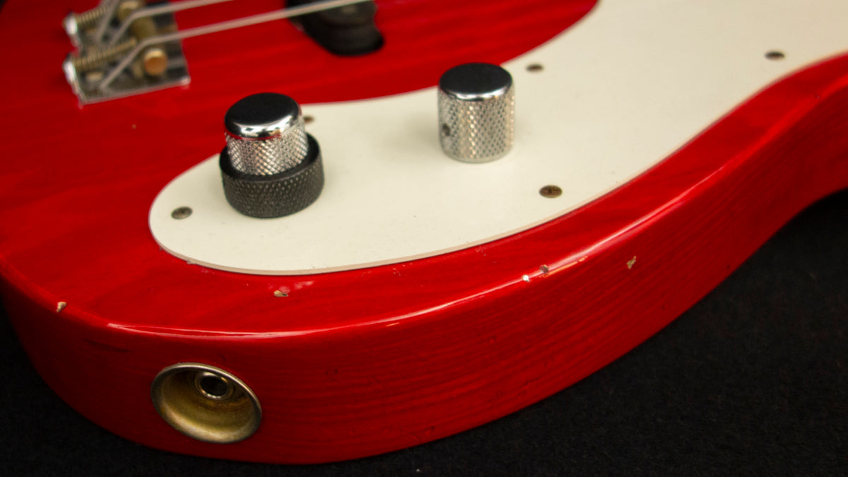 Fender Custom Shop LIMITED EDITION - 75TH ANNIVERSARY TELECASTER® BASS - NOS - Aged Crimson Red Transparent -  9.4 pounds - R150250