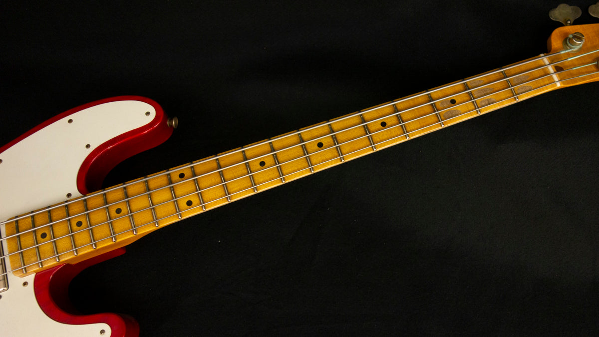 Fender Custom Shop LIMITED EDITION - 75TH ANNIVERSARY TELECASTER® BASS - NOS - Aged Crimson Red Transparent -  9.4 pounds - R150250