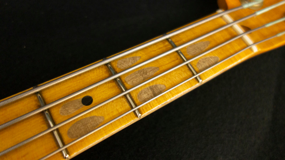 Fender Custom Shop LIMITED EDITION - 75TH ANNIVERSARY TELECASTER® BASS - NOS - Aged Crimson Red Transparent -  9.4 pounds - R150250
