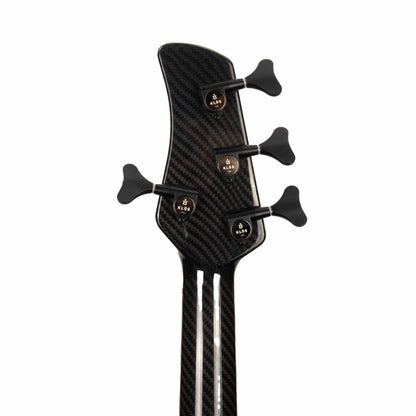 KLOS Apollo IV Custom Bass - Mahogany body / Figured Maple top - Black Transparent Finish - Carbon Fiber neck - 9.0 pounds