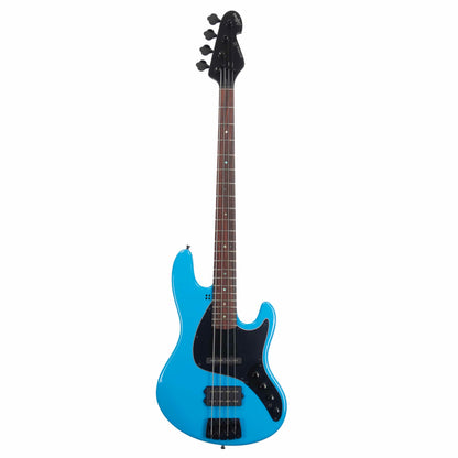 Sandberg California II / TM / Blacklabel PUs / 4-String 34" / Highgloss Marley Blue / Alder Body / Pau Ferro FB / Varied Dot Inlays / Black Head Stock / Black Hardware / Active 2-EQ / Split Switch / Black Pickguard - 8.4 pounds SN 50009