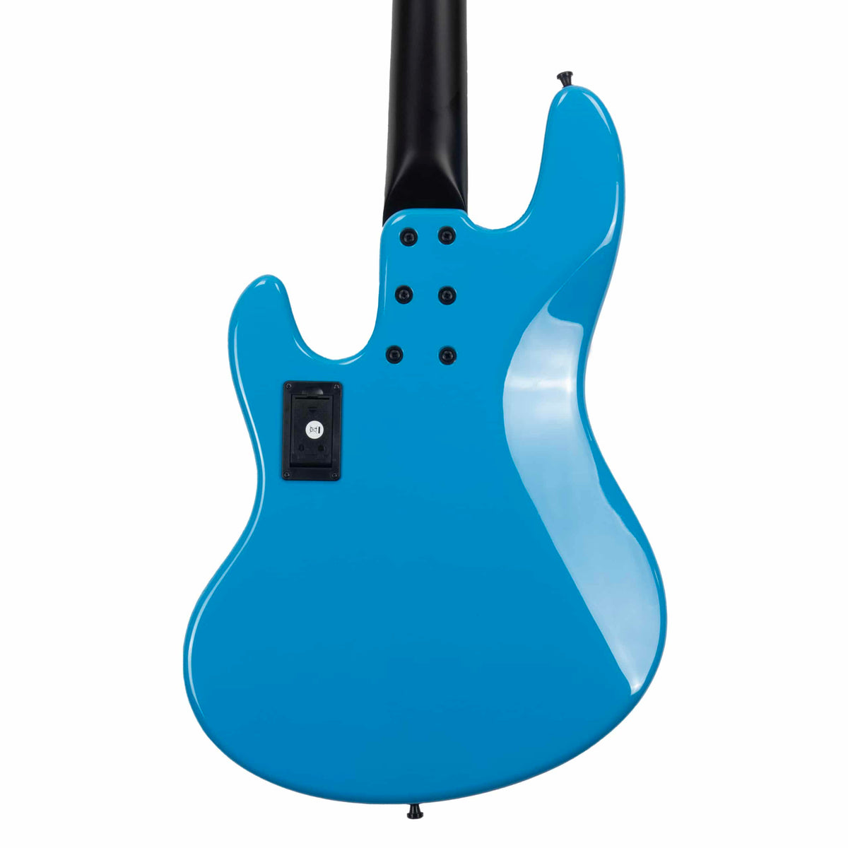 Sandberg California II / TM / Blacklabel PUs / 4-String 34" / Highgloss Marley Blue / Alder Body / Pau Ferro FB / Varied Dot Inlays / Black Head Stock / Black Hardware / Active 2-EQ / Split Switch / Black Pickguard - 8.4 pounds SN 50009