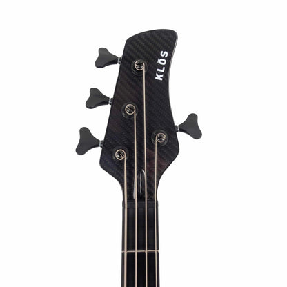 KLOS Apollo IV Custom Bass - Mahogany body / Gold Finish - Carbon Fiber neck -  NEW! 3 band EMG EQ & Pick up system - 8.1 pounds
