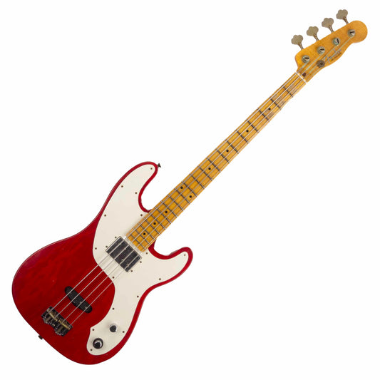 Fender Custom Shop LIMITED EDITION - 75TH ANNIVERSARY TELECASTER® BASS - NOS - Aged Crimson Red Transparent -  9.4 pounds - R150250