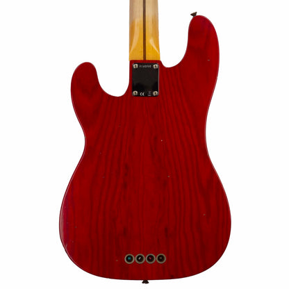 Fender Custom Shop LIMITED EDITION - 75TH ANNIVERSARY TELECASTER® BASS - NOS - Aged Crimson Red Transparent -  9.4 pounds - R150250