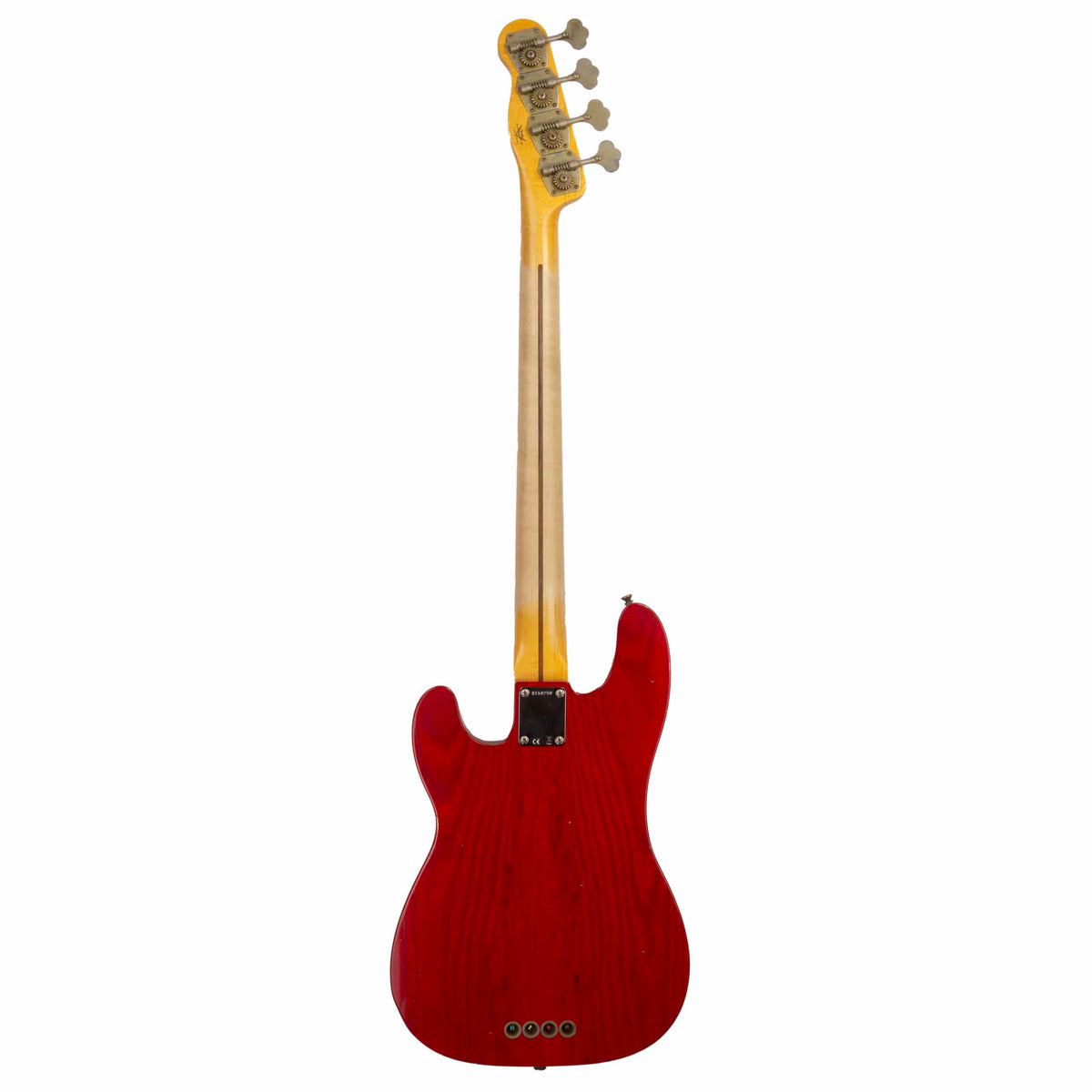 Fender Custom Shop LIMITED EDITION - 75TH ANNIVERSARY TELECASTER® BASS - NOS - Aged Crimson Red Transparent -  9.4 pounds - R150250