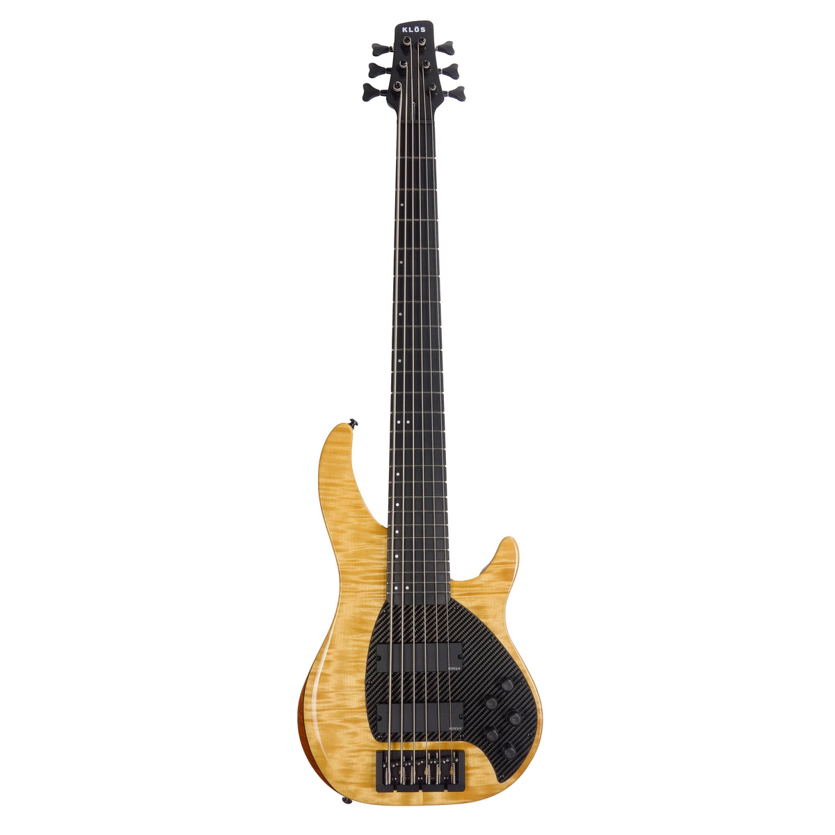Klos Apollo Custom VI 6-string bass- flamed maple top - Sandstorm finish - EMG system option - 7.8 pounds