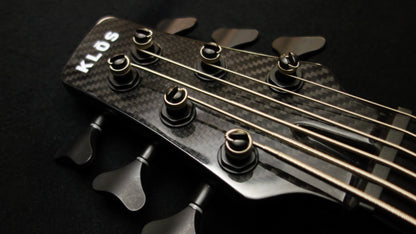 Klos Apollo Custom VI 6-string bass- flamed maple top - Sandstorm finish - EMG system option - 7.8 pounds