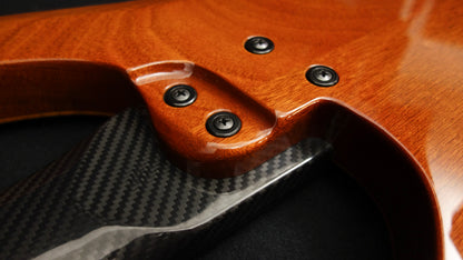 Klos Apollo Custom VI 6-string bass- flamed maple top - Sandstorm finish - EMG system option - 7.8 pounds