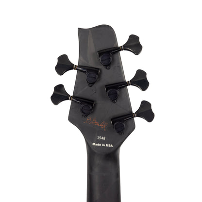 G.Gould E3 Studio 5 string bass - Premium Figured Maple top - Gorgeous Blue-Green burst finish - Graphite Composite Neck - New 3 pick-up w/ emg mixer - 9.35 pounds - #1548