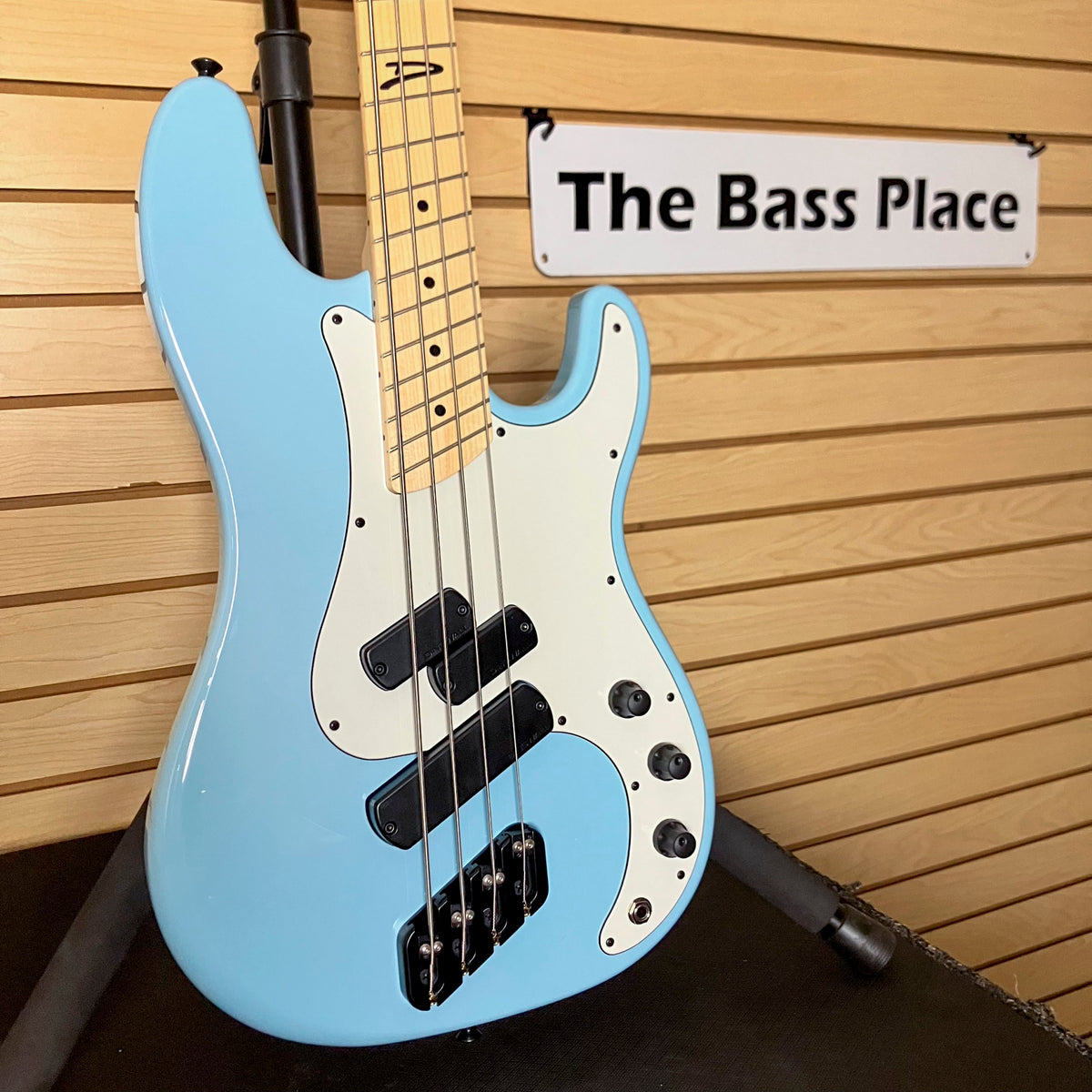 Dingwall Canadian made Super P - P and J style pickups - Sonic Blue finish - 8.1 pounds - SN 8124