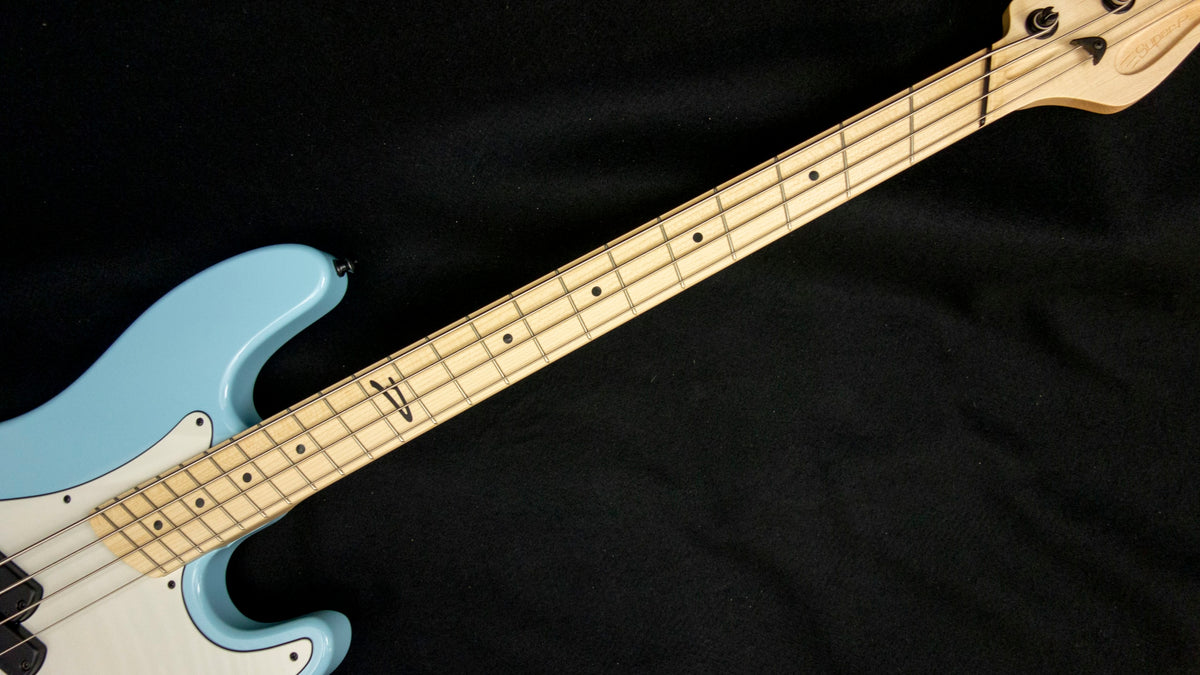 Dingwall Canadian made Super P - P and J style pickups - Sonic Blue finish - 8.1 pounds - SN 8124