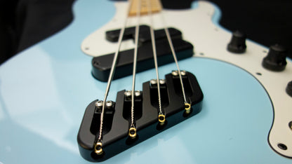 Dingwall Canadian made Super P - P and J style pickups - Sonic Blue finish - 8.1 pounds - SN 8124
