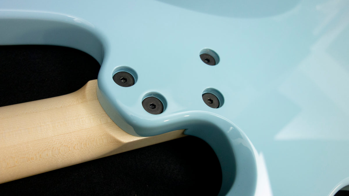 Dingwall Canadian made Super P - P and J style pickups - Sonic Blue finish - 8.1 pounds - SN 8124
