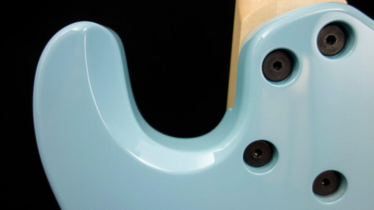 Dingwall Canadian made Super P - P and J style pickups - Sonic Blue finish - 8.1 pounds - SN 8124