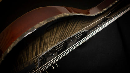 KLOS Apollo IV Custom Bass - Mahogany body / Figured Maple top - Black Transparent Finish - Carbon Fiber neck - 9.0 pounds