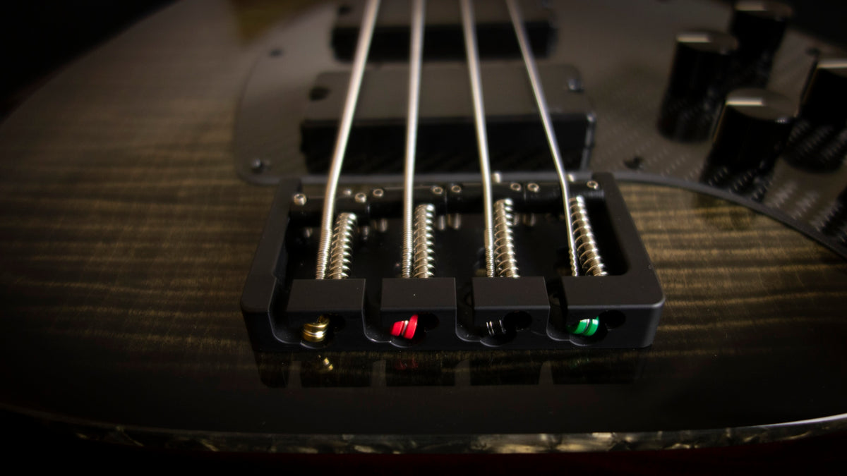KLOS Apollo IV Custom Bass - Mahogany body / Figured Maple top - Black Transparent Finish - Carbon Fiber neck - 9.0 pounds