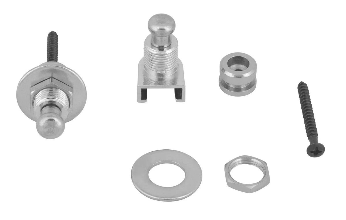 Warwick S-Security Strap Lock Chrome Finish – Set of (2) Each